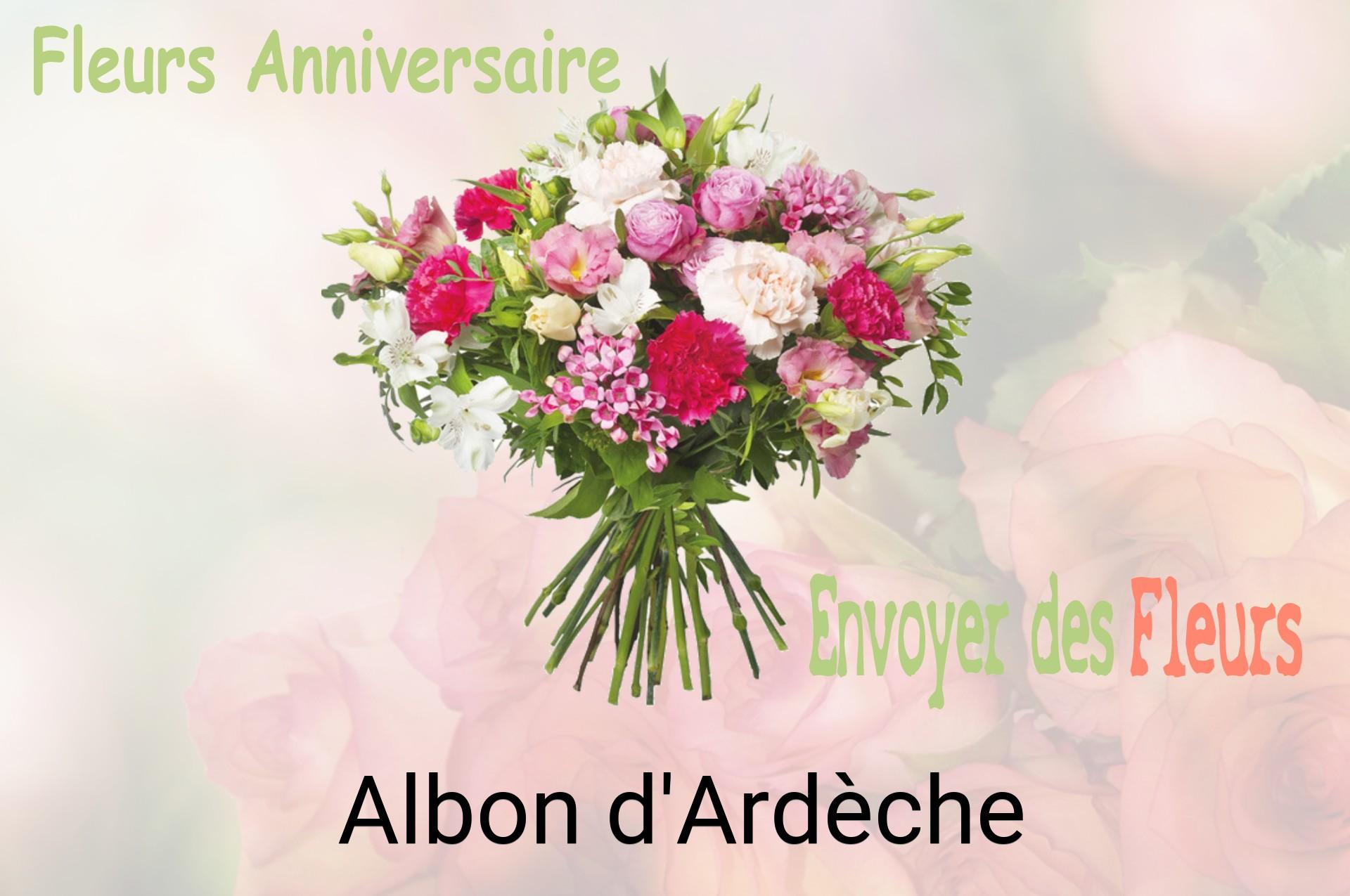 Bouquet de fleurs d’anniversaire livré à Albon-d'Ardèche