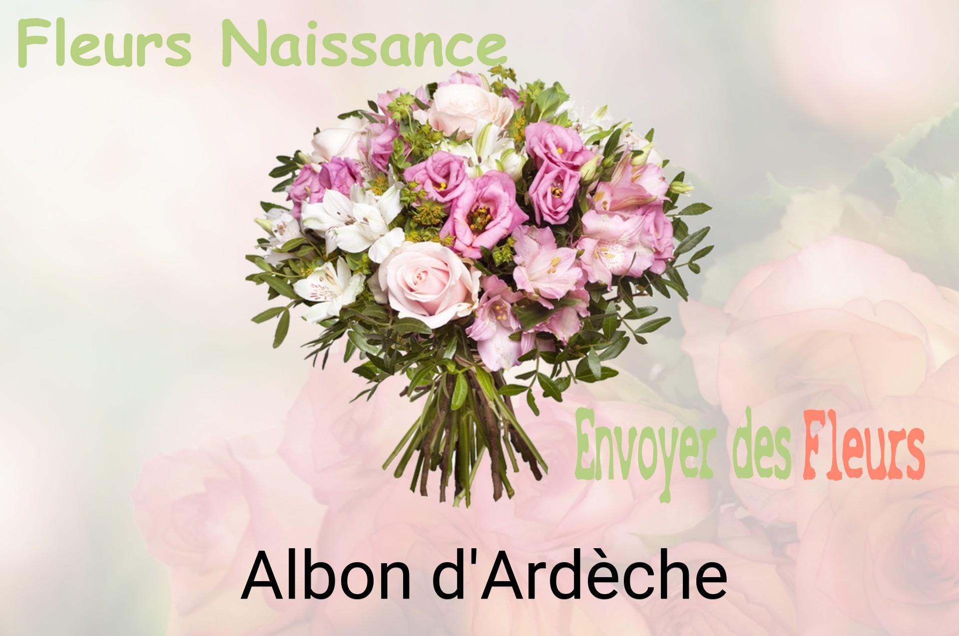 Bouquet de fleurs de naissance livré à Albon-d'Ardèche