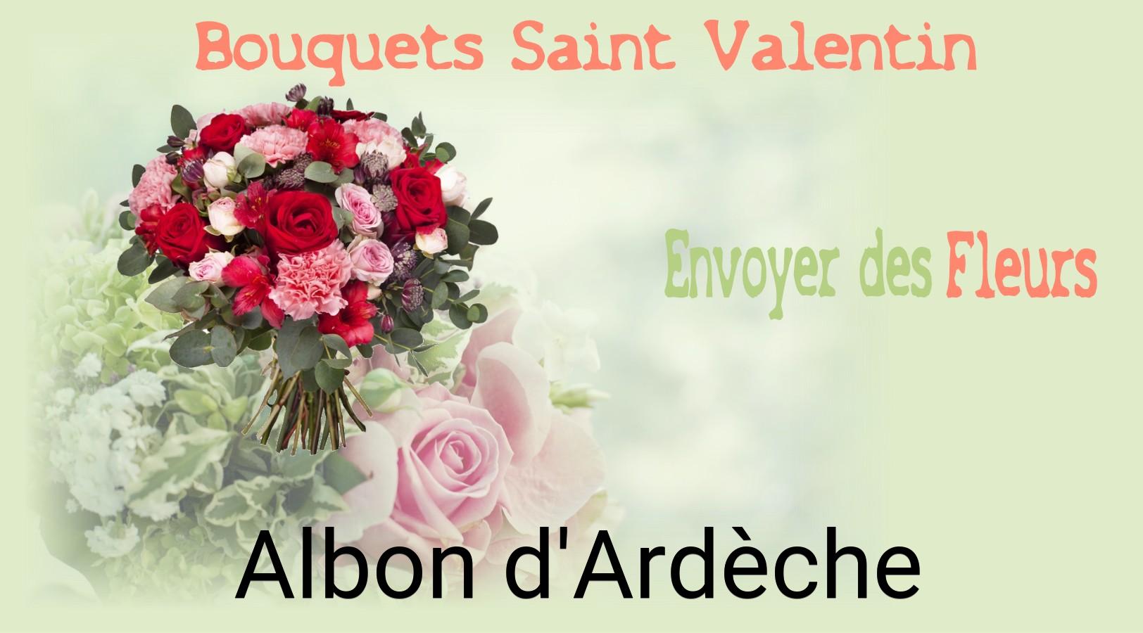 Roses de Saint-Valentin livrées à Albon-d'Ardèche